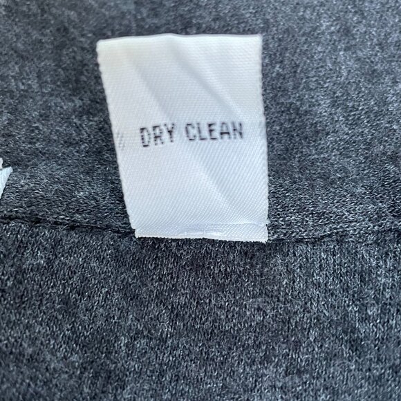 Lord & Taylor Long Grey Wool Button-Front Coatigan Vintage Collared Knit Coat L - Picture 12 of 13